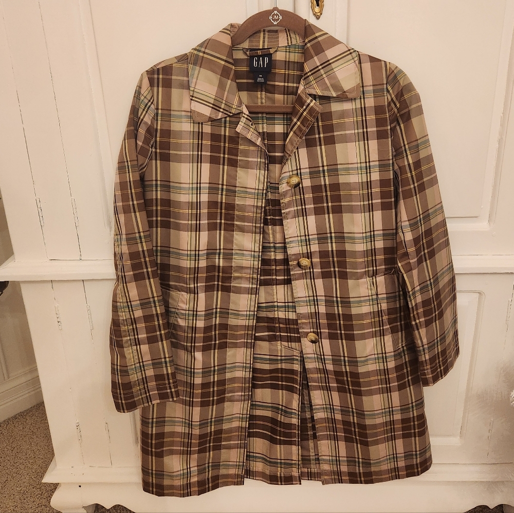 SOLD GAP Plaid Coat - Picture 1 of 3